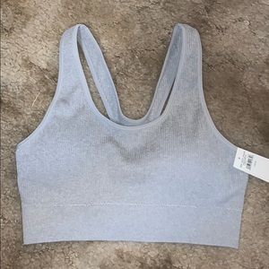 Grey aerie sports bra